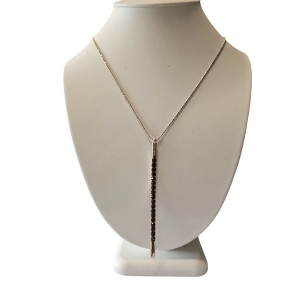 The Limited Gold Tone Vertical Bar Necklace - Picture 7 of 7